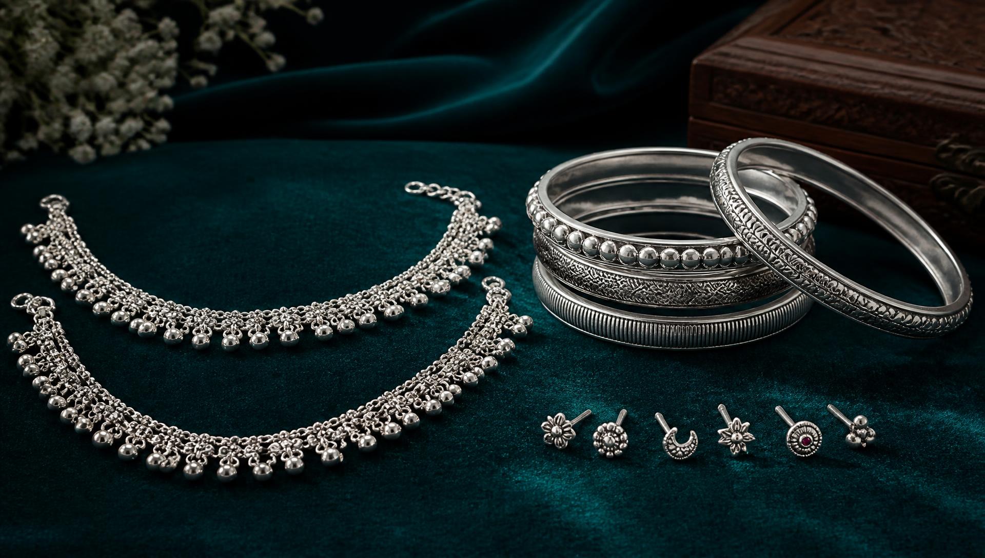 Oxidised silver, timeless character
